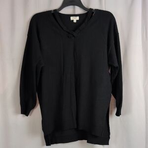 Umgee Black V-Neck Sweater